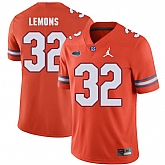 Florida Gators 32 Adarius Lemons Orange College Football Jersey Dzhi,baseball caps,new era cap wholesale,wholesale hats